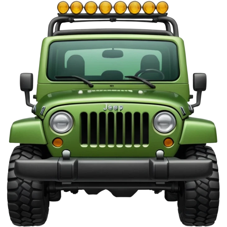 Green jeep emoji