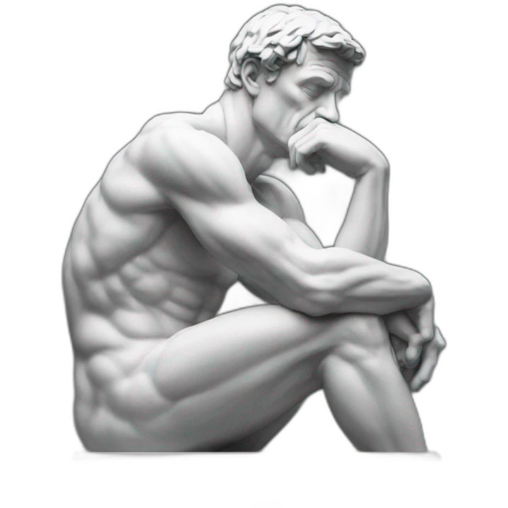 the thinker emoji