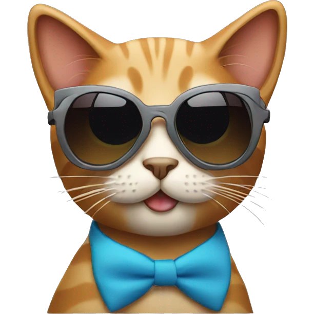 Cat with sunglasses emoji