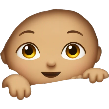 Baby in bed emoji