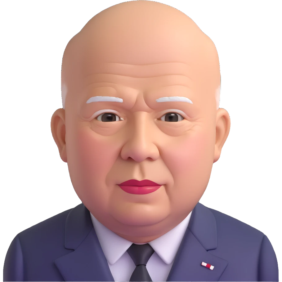 portrait of Nikita Khrushchev emoji