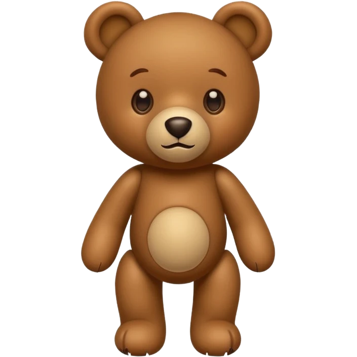 Toy bear on four legs emoji