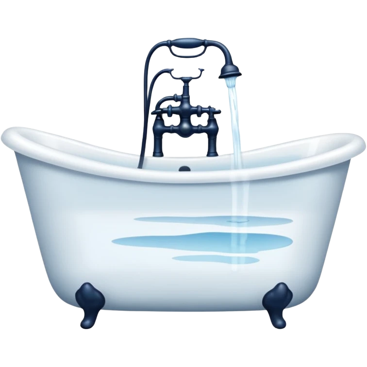 Light ink bathtub emoji
