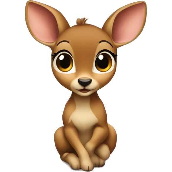 Bambi on a train emoji