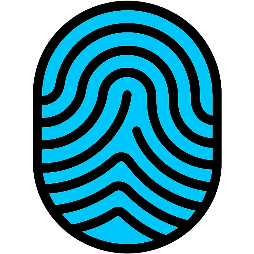 colored fingerprint icon emoji
