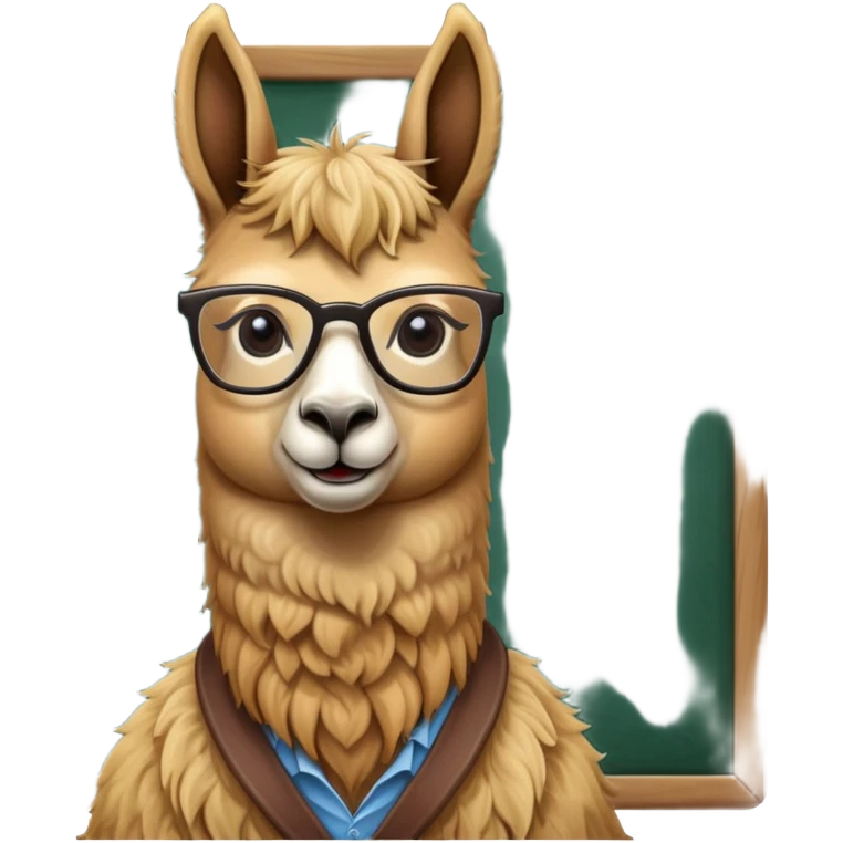 Llama teacher emoji