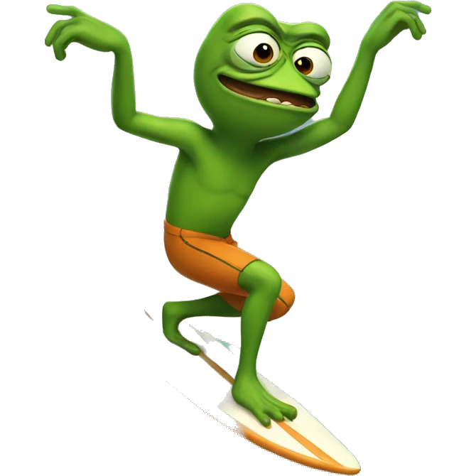 pepe surfing emoji