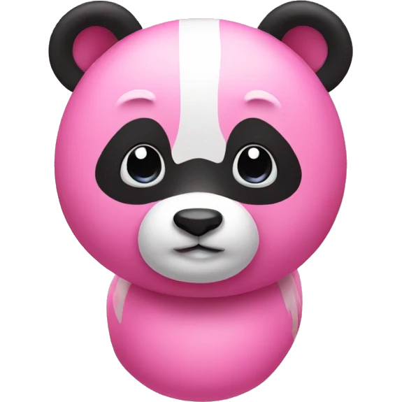 Pink panda emoji
