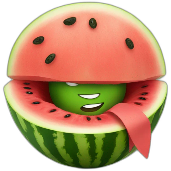 watermelon-ninja emoji