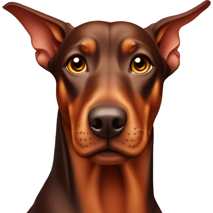 Red Doberman pinscher  emoji
