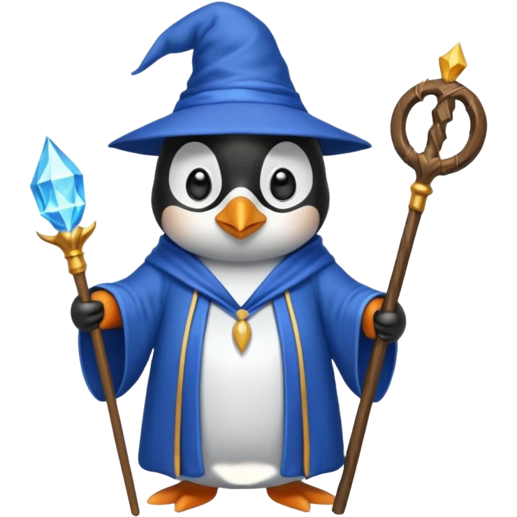 Penguin Wizard emoji