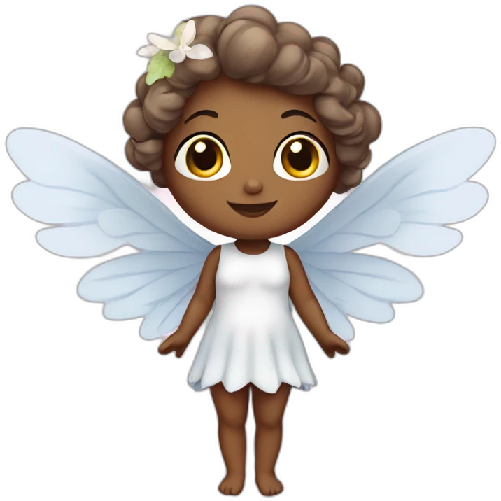 cute Angel fairy with wings emoji