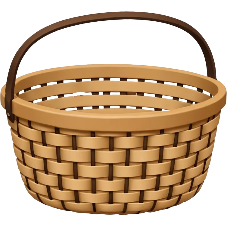 round woven basket emoji