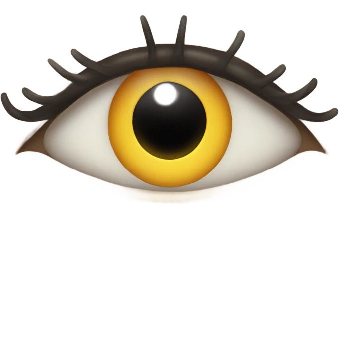 An eye twinkle With perfect eyelash  emoji
