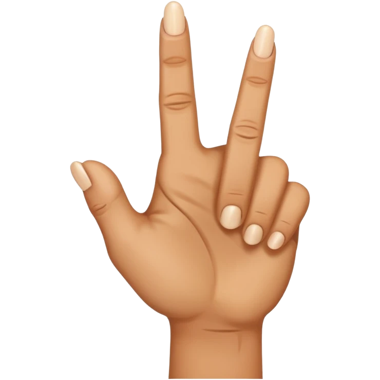 i want to create simple enoji for whatsapp the amojy of hand with the middle finger down emoji