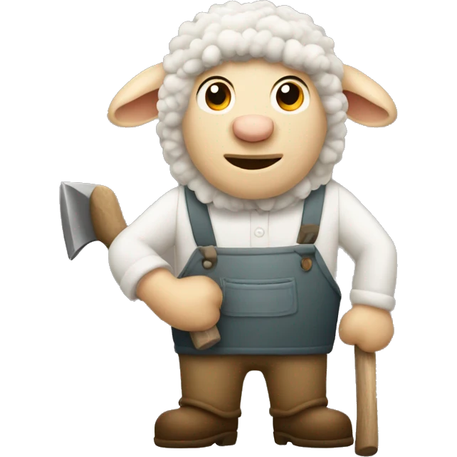 sheep carpenter emoji