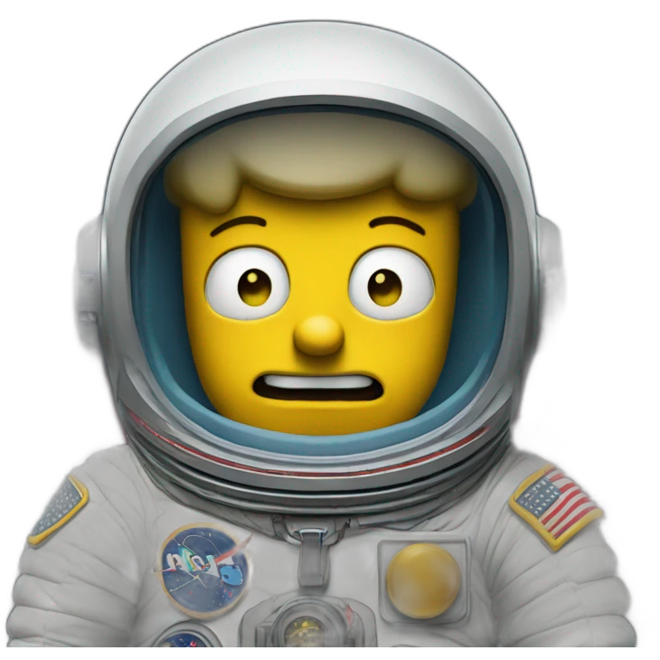 Bart Simpson astronauta emoji