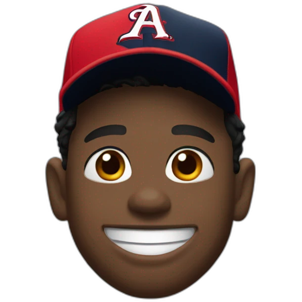 Ronald Acuña smiling emoji