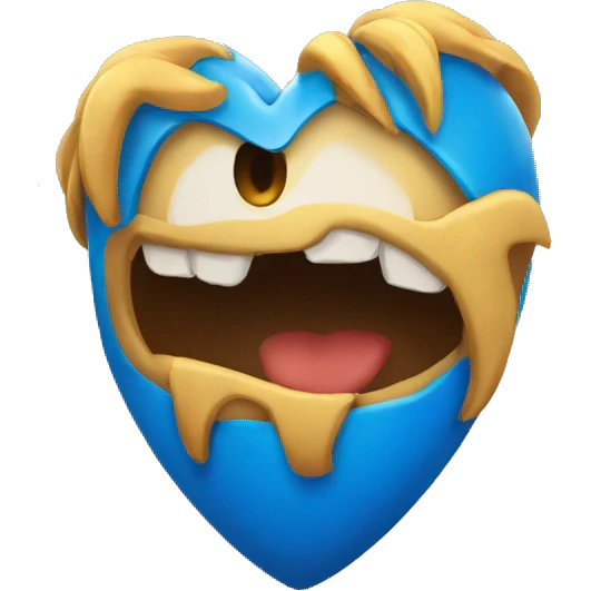 Corazón azul roto emoji