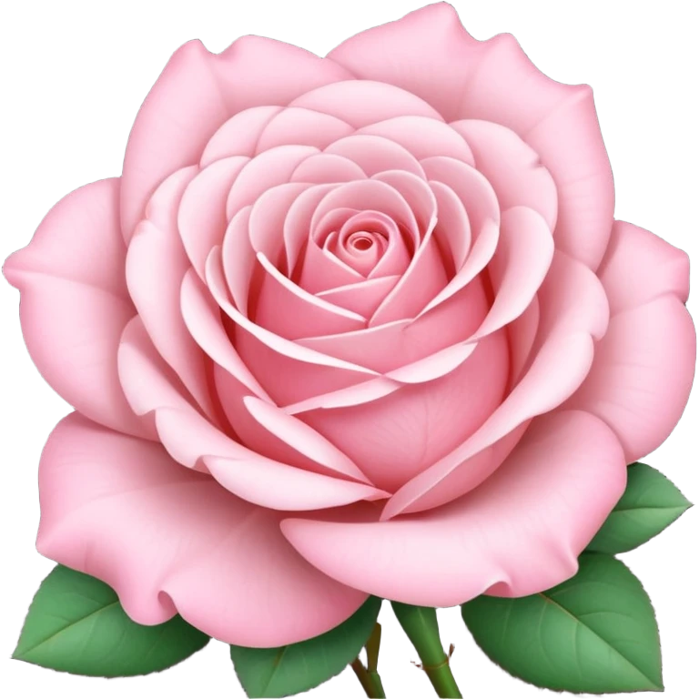 A light pink colour rose emoji