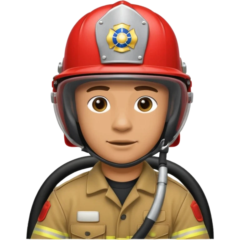Fireman driving a 2004 Subaru WRX emoji