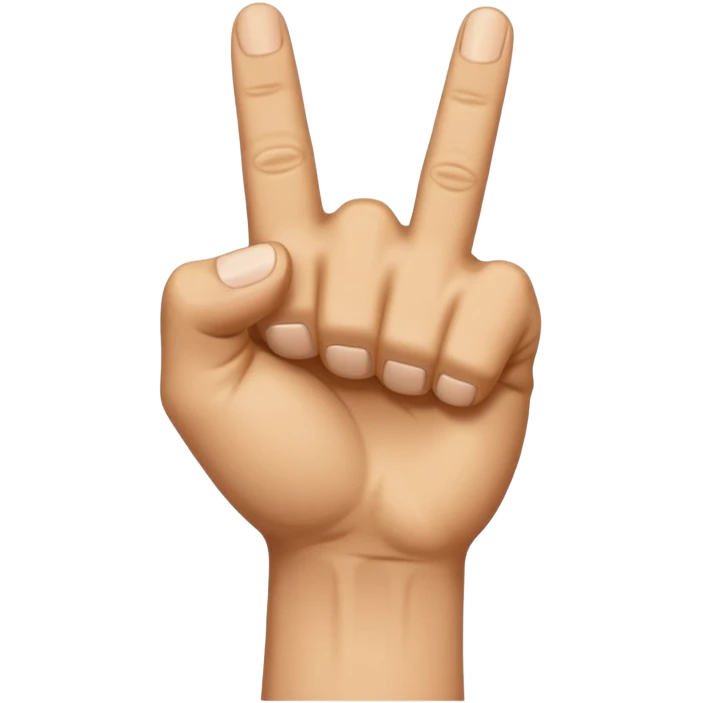 Backside of the Fist with the pointer finger knuckle up emoji