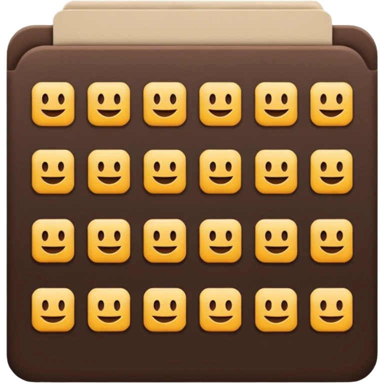 Dark brown list  emoji