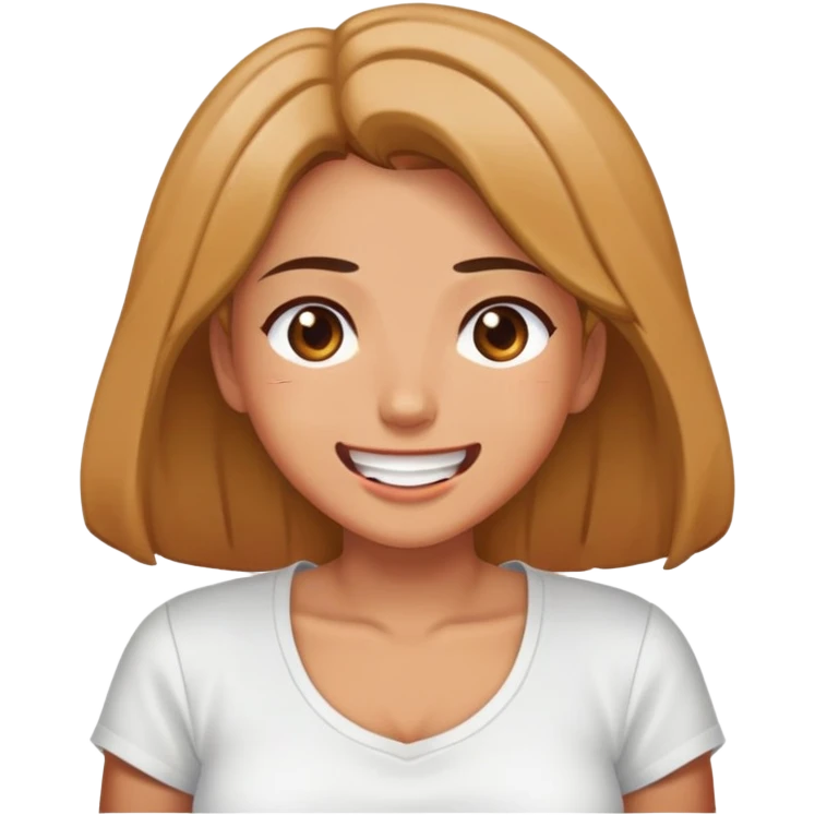 Nude woman masturbate self in bukkake ahegao face emoji