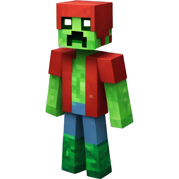 Minecraft creeper red emoji