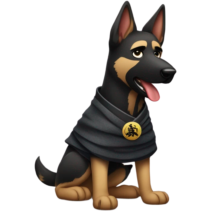 German shepherd ninja emoji