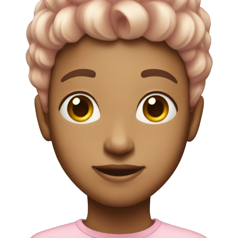 Light pink birthday emoji