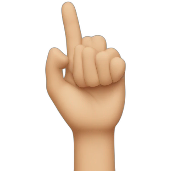 one finger emoji