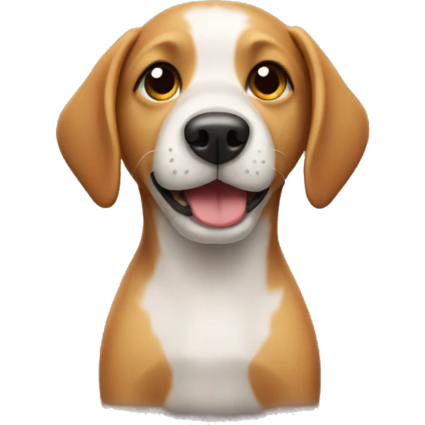Dog wearing a hoddi emoji