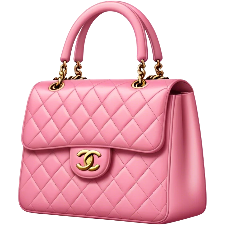 Pink Chanel handbag emoji