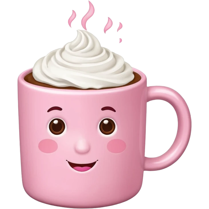Pink food coffe emoji