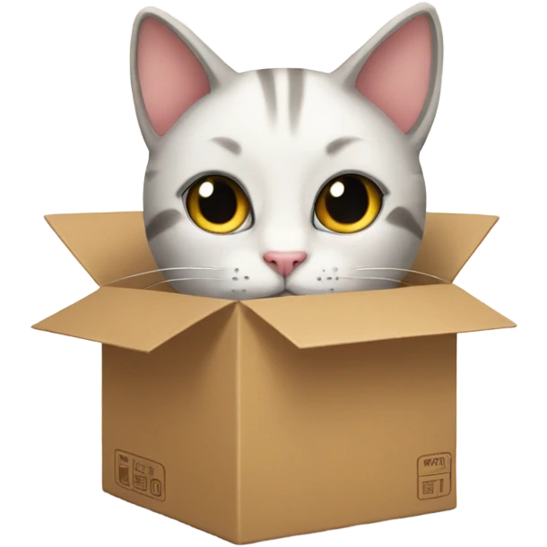Cat in a box emoji