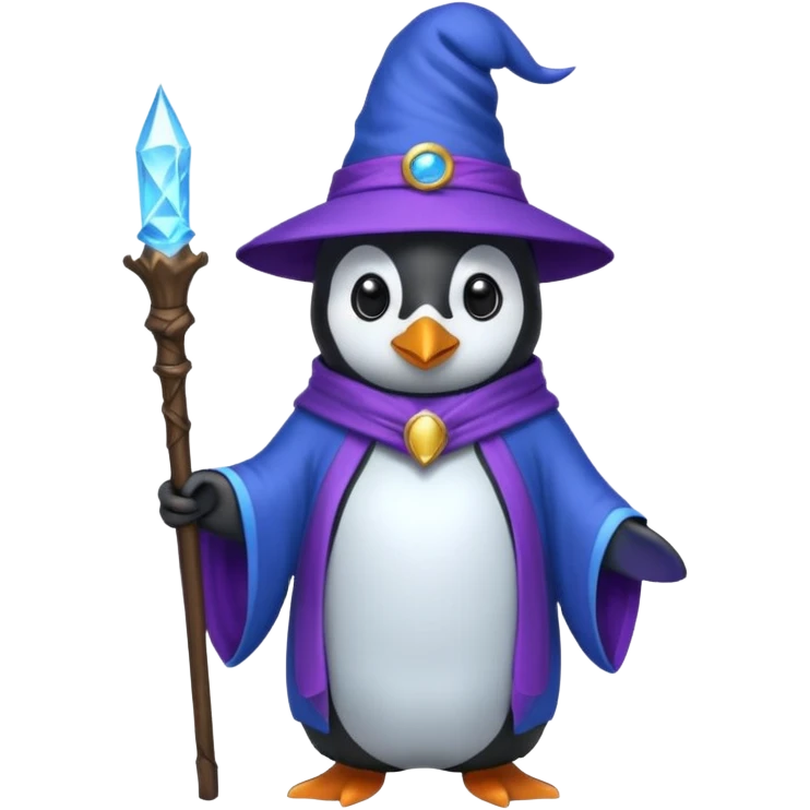 Penguin Wizard emoji