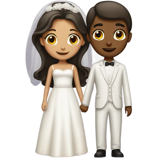 Boy and girl marry emoji