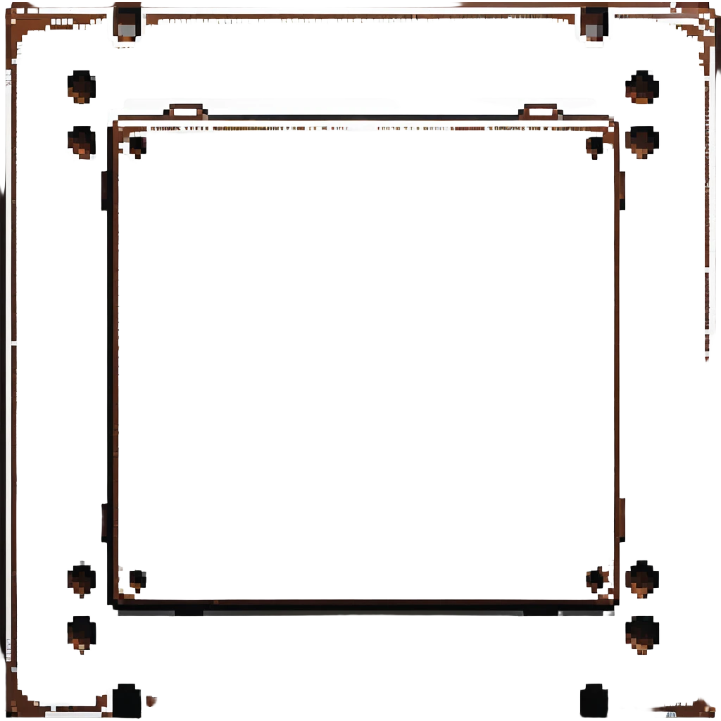 Industrial metal wall block, color #334155 with metallic highlights, metal plate texture with 4 rivets/bolts in corners, slight metallic sheen, solid and indestructible appearance, 32x32 pixels emoji