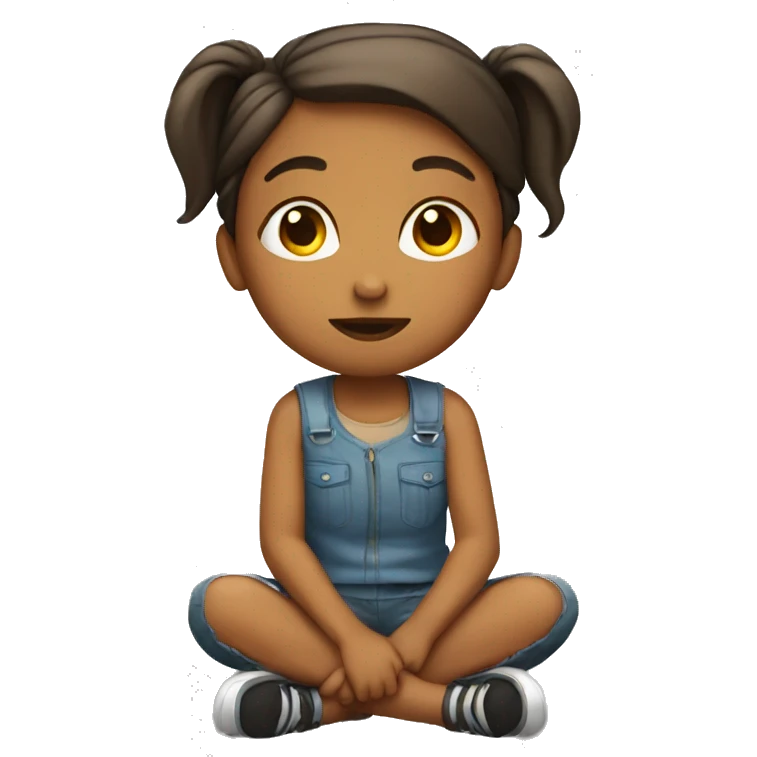 Girl sitting down  emoji