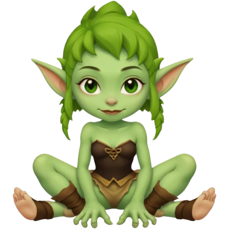 Shortstack, goblin girl, sexy feet emoji
