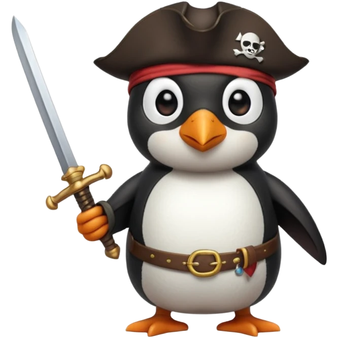 pirate penguin emoji
