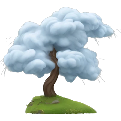 Wind storm emoji