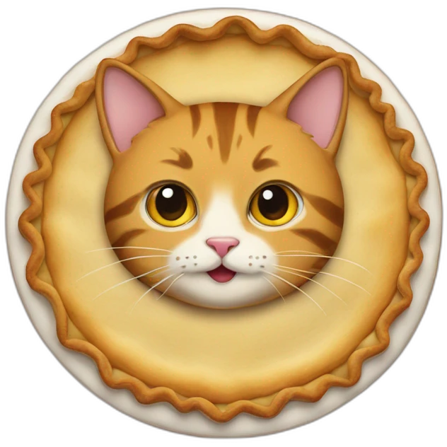 cat in the pie emoji