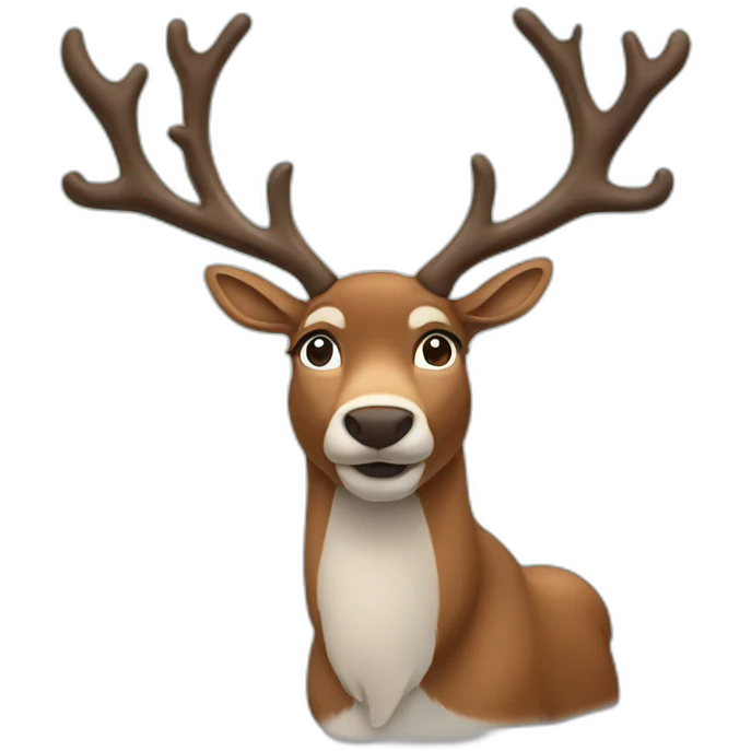 reindeer emoji