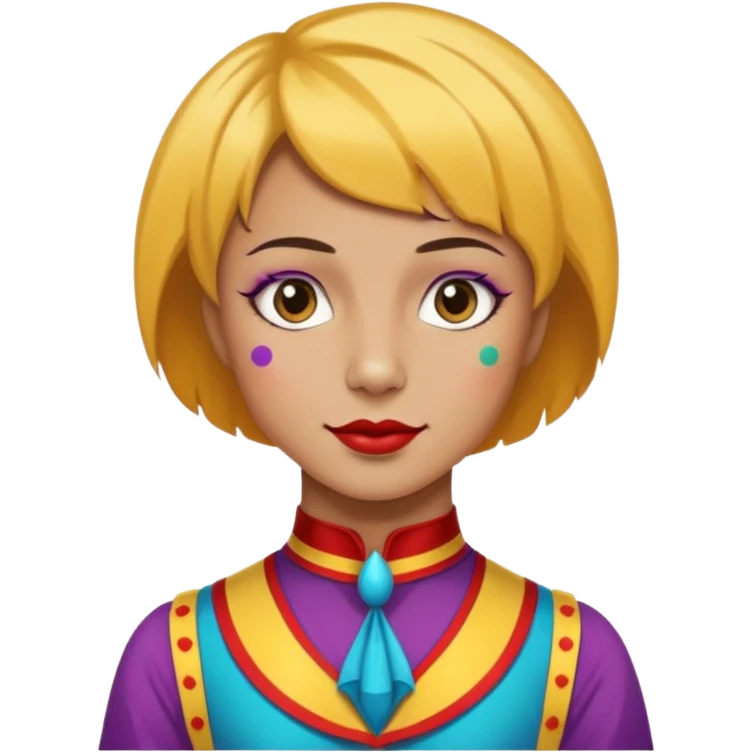 short hair circus emoji