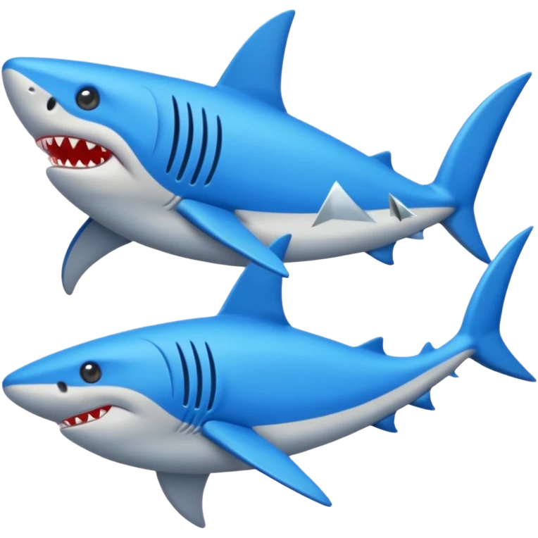 Tiburón con zapatos azules  emoji