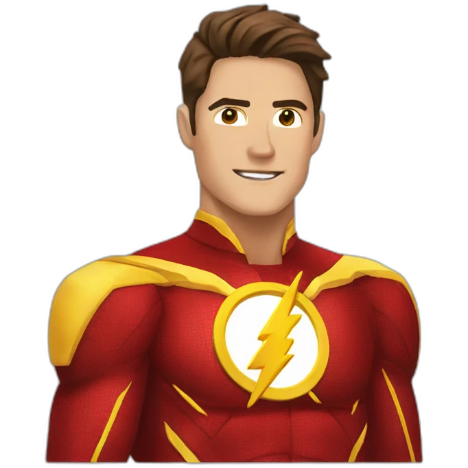 Flash barry allen costume emoji
