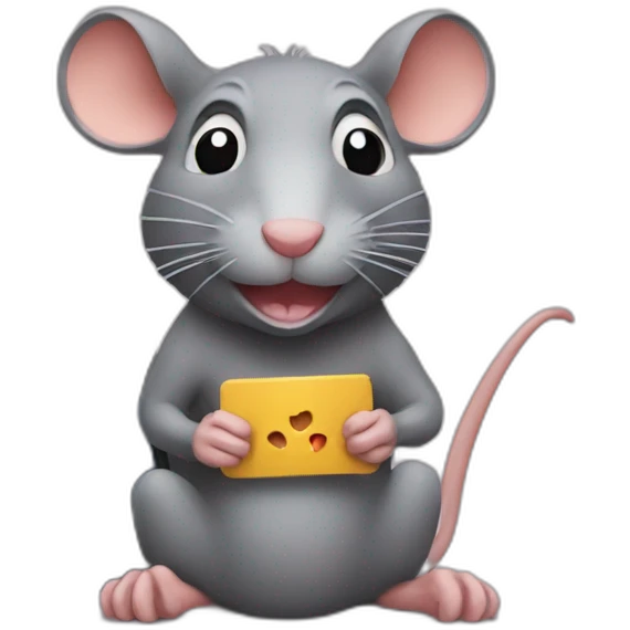 rat playing pc emoji