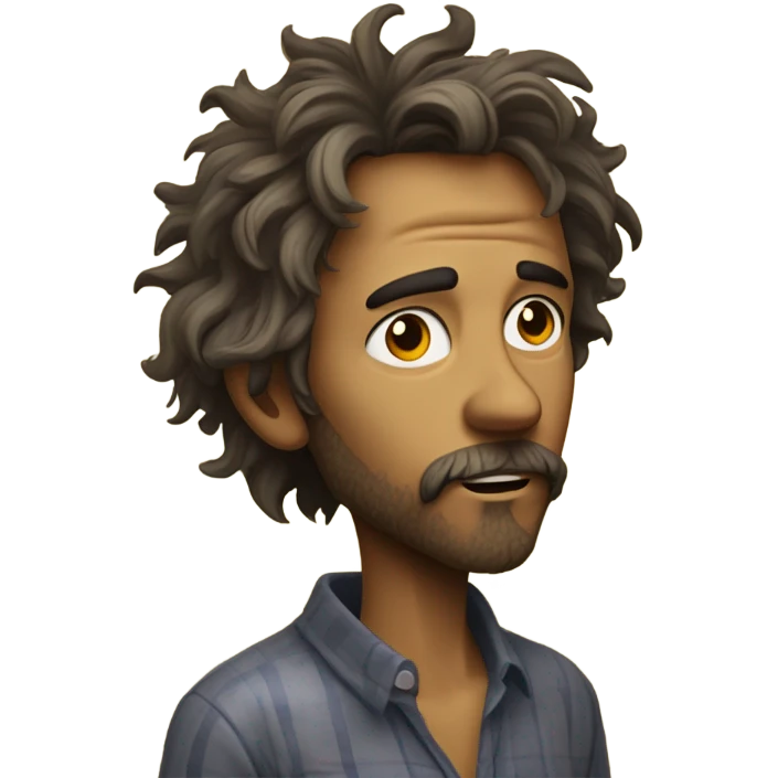 smelly guy with curry emoji